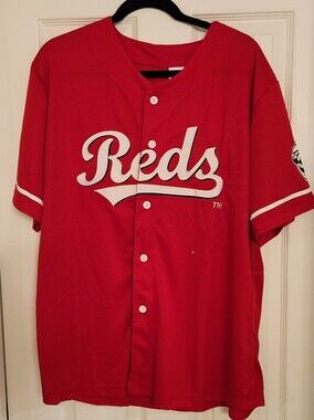 Cincinnati Reds Men’s XL Red Pullover Baseball Jersey Hoxworth Gift Set 3 Shirts